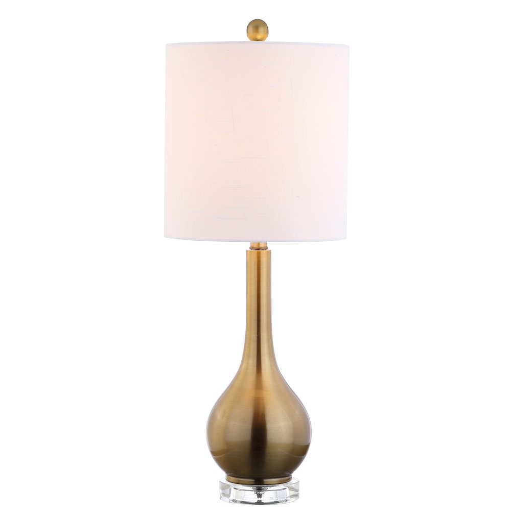 Dylan Metal/Crystal Teardrop Led Table Lamp. Picture 1