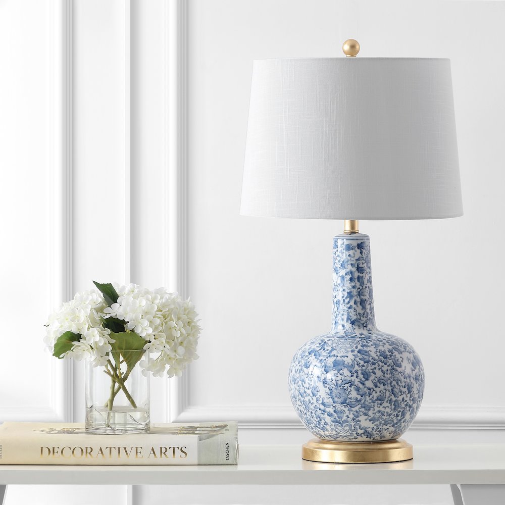 Chinois Ceramiciron Classic Cottage Led Table Lamp. Picture 6