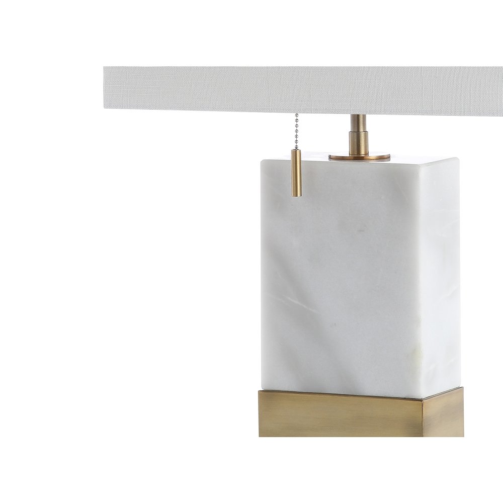 Trevor Marbleiron Gold Modern Console Led Table Lamp. Picture 3