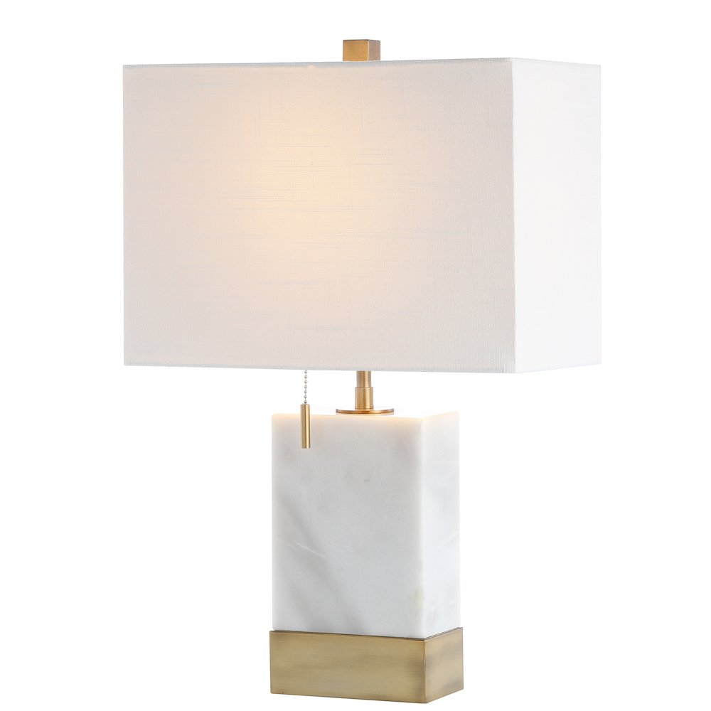 Trevor Marbleiron Gold Modern Console Led Table Lamp. Picture 1