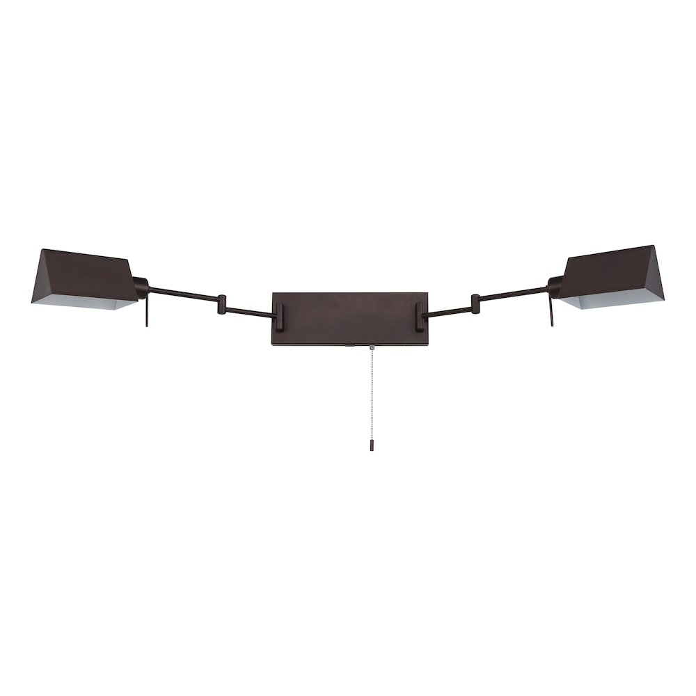 Industrial Single Swing Arm Plug In Or Hardwired Iron Led Wall Sconce. Picture 3