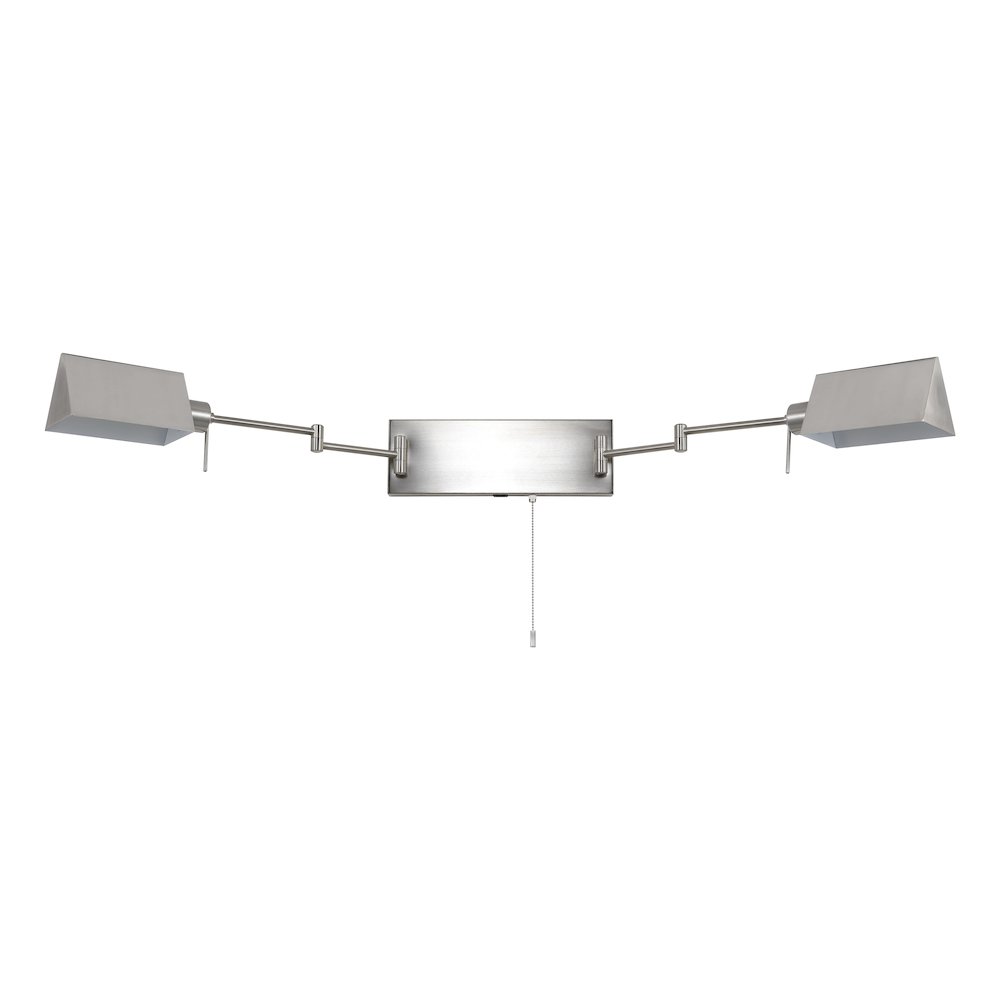 Industrial Single Swing Arm Plug In Or Hardwired Iron Led Wall Sconce. Picture 3