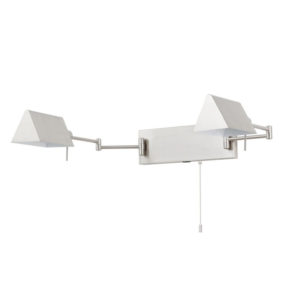 Industrial Single Swing Arm Plug In Or Hardwired Iron Led Wall Sconce. Picture 4