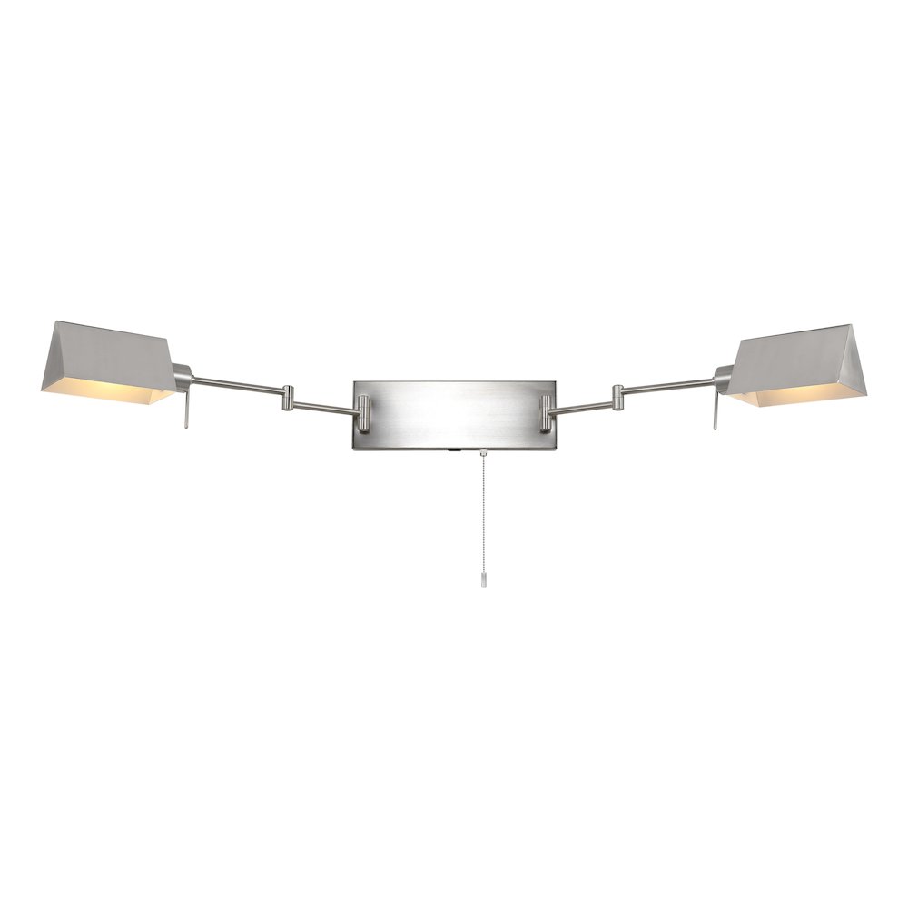Industrial Single Swing Arm Plug In Or Hardwired Iron Led Wall Sconce. Picture 5
