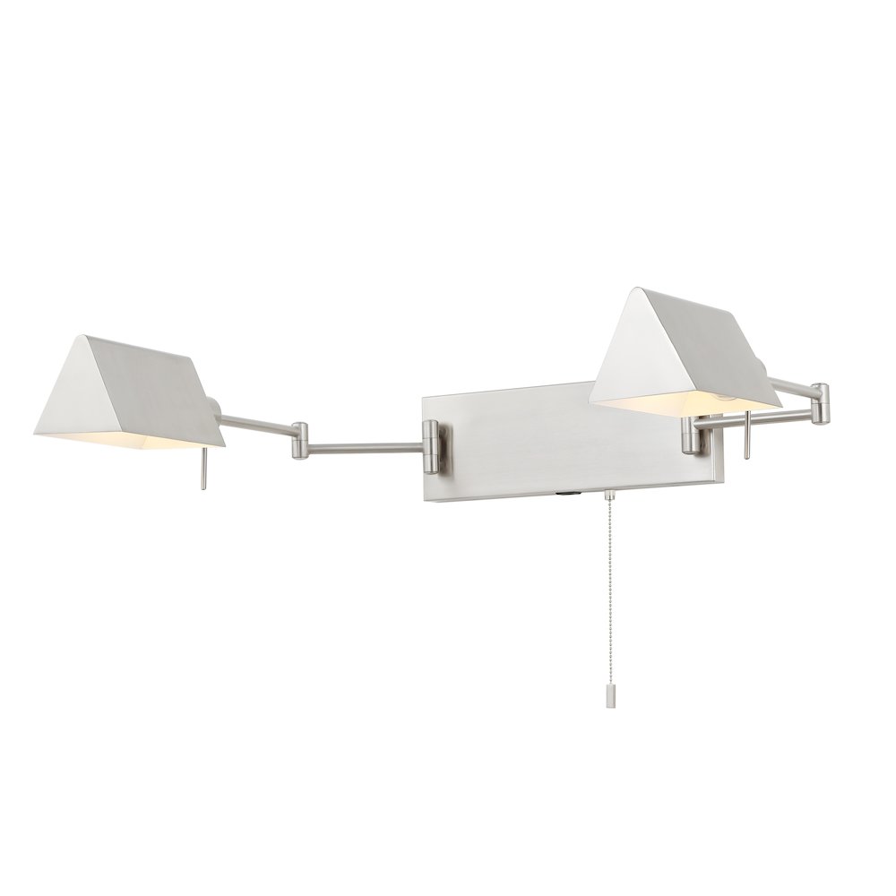 Industrial Single Swing Arm Plug In Or Hardwired Iron Led Wall Sconce. Picture 6