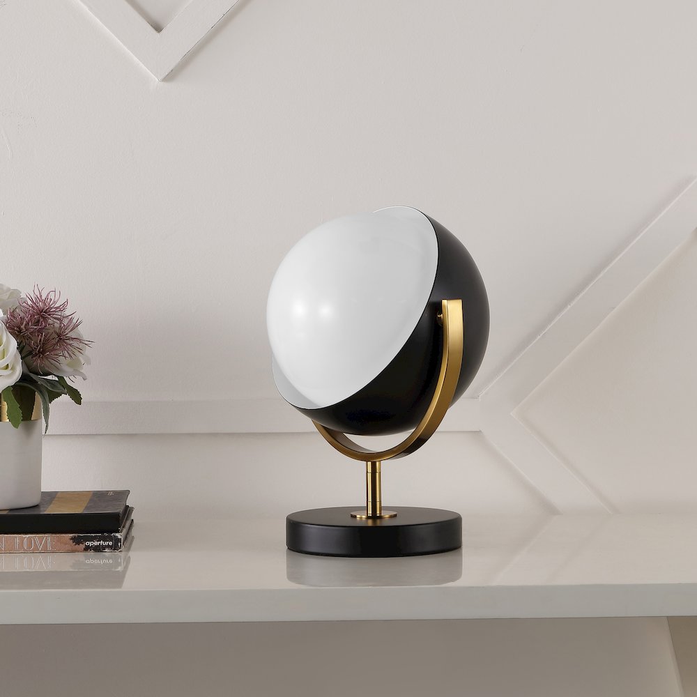 Orion Vintage Classic Metal/Acrylic Adjustable Orb Led Floor Spotlight. Picture 2