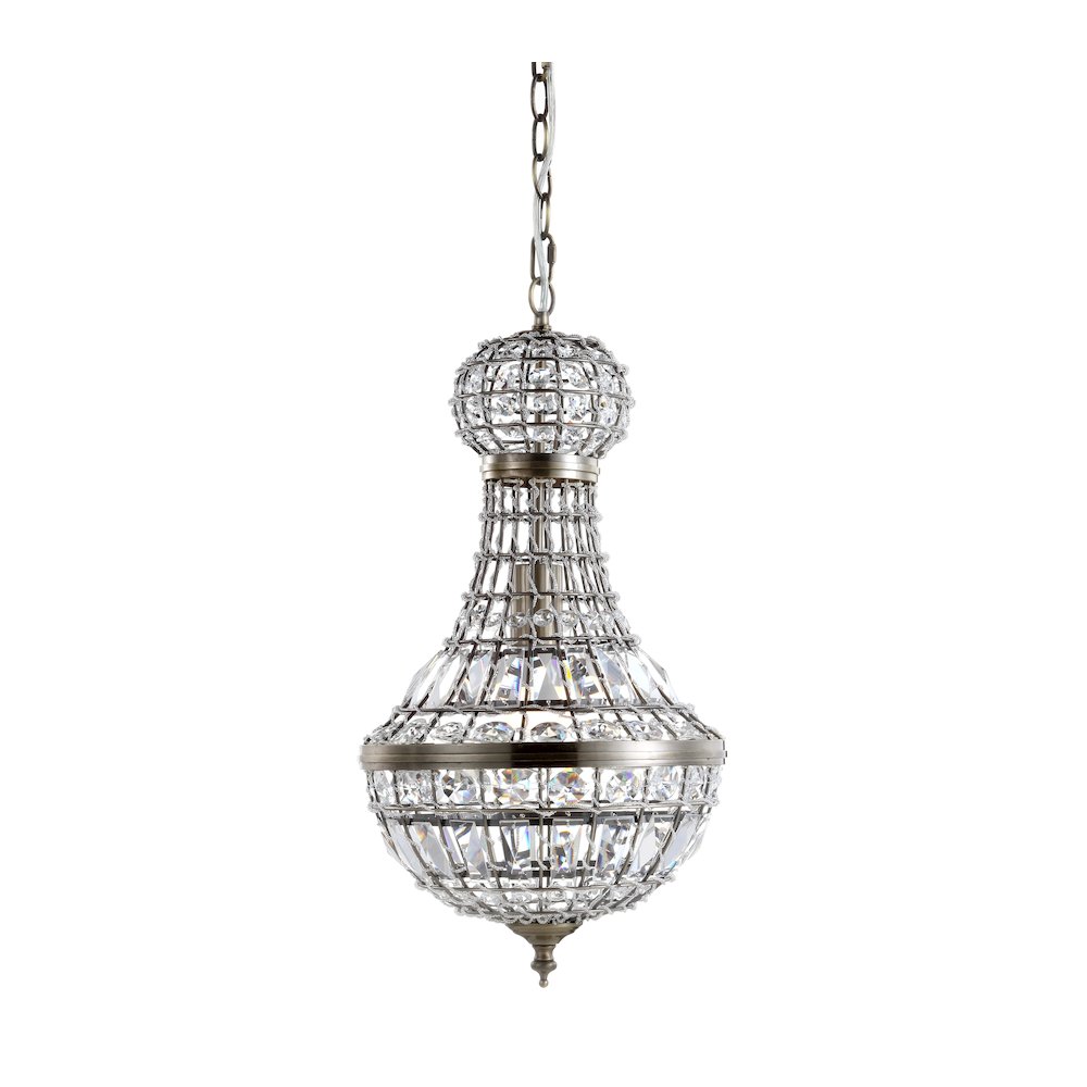Regina Crystal/Metal Empire Led Pendant. Picture 12