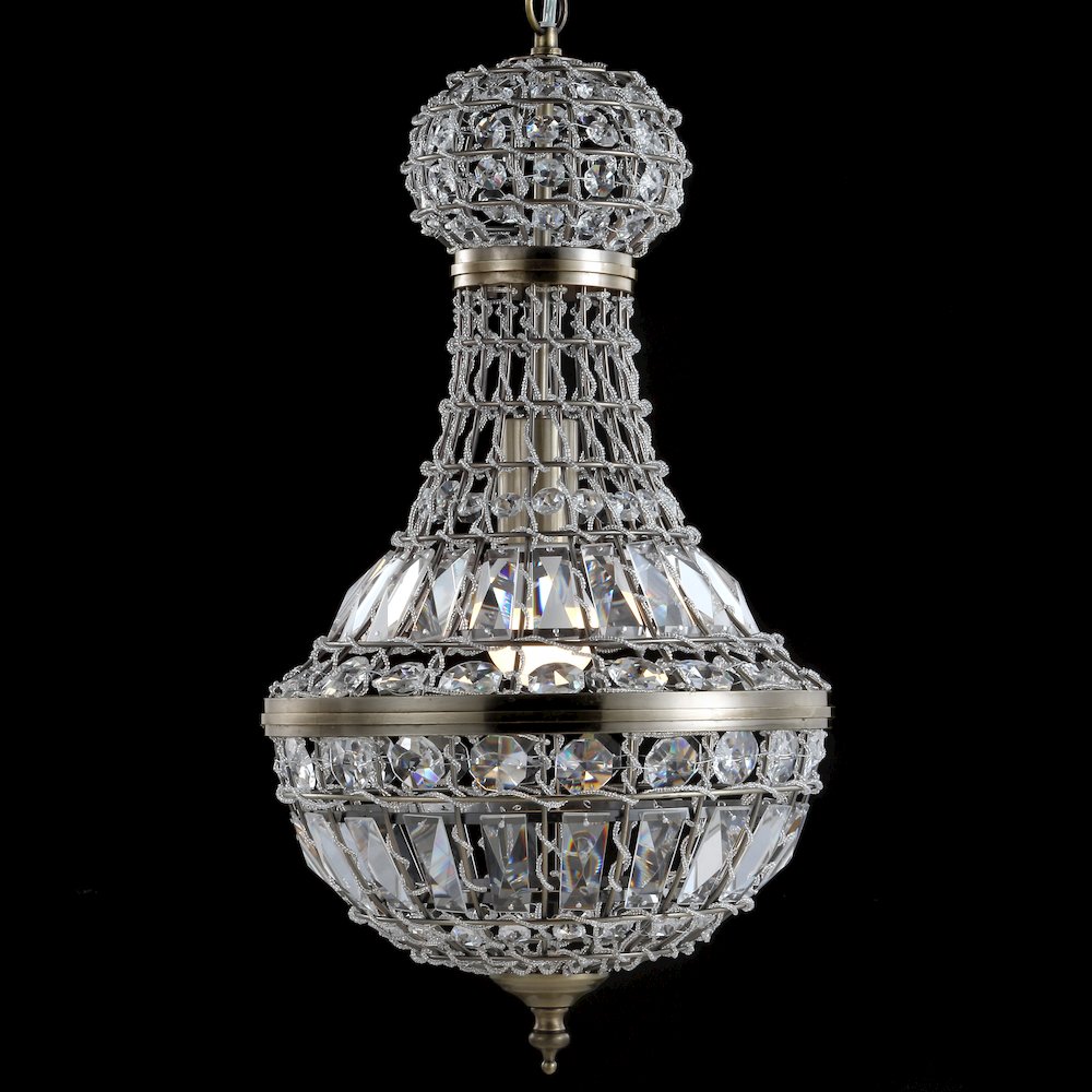 Regina Crystal/Metal Empire Led Pendant. Picture 7