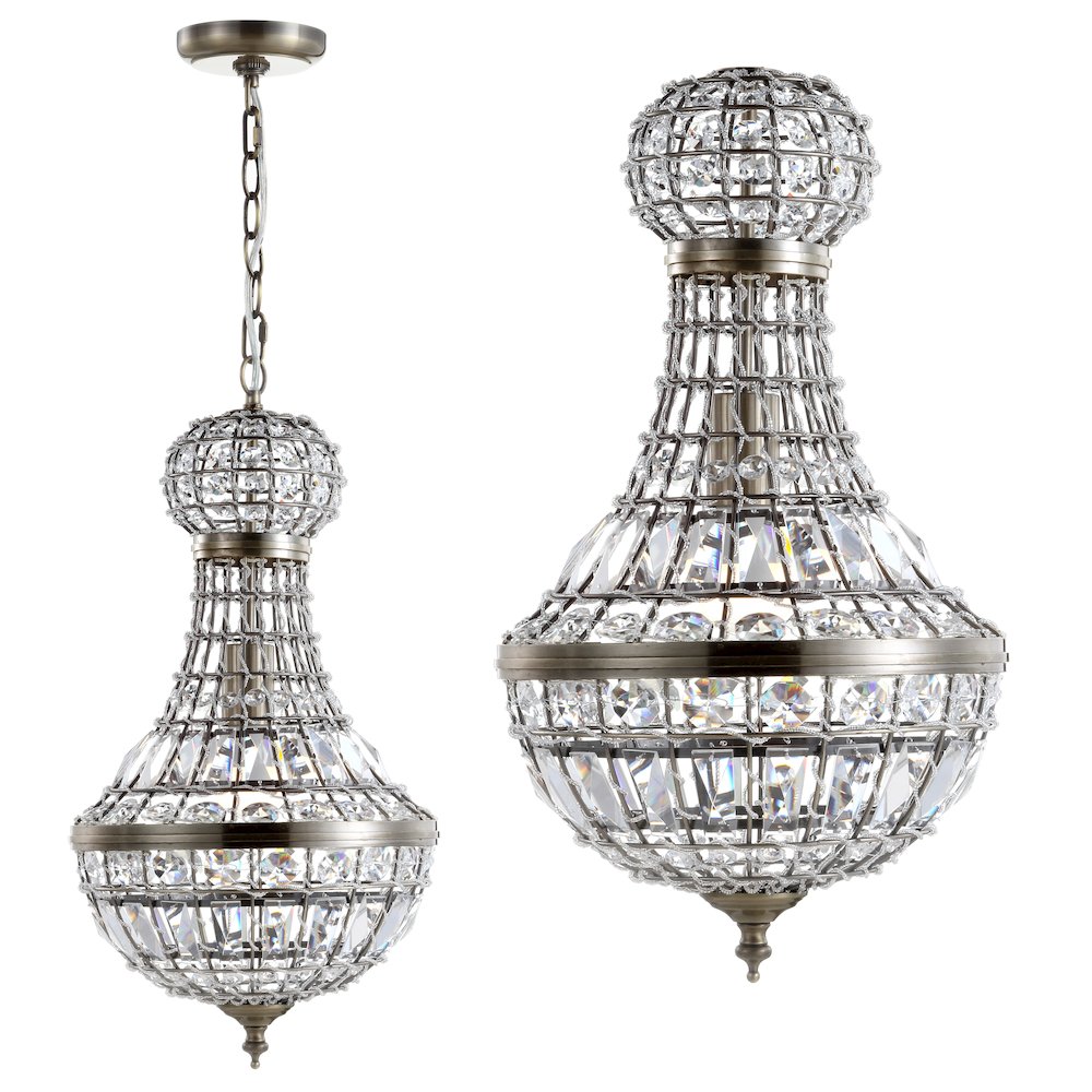 Regina Crystal/Metal Empire Led Pendant. Picture 11