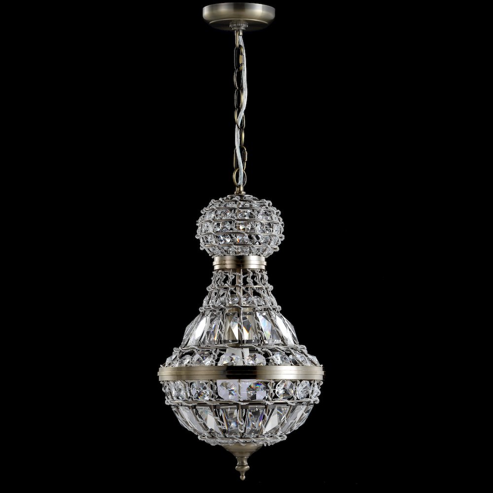 Regina Crystal/Metal Empire Led Pendant. Picture 4