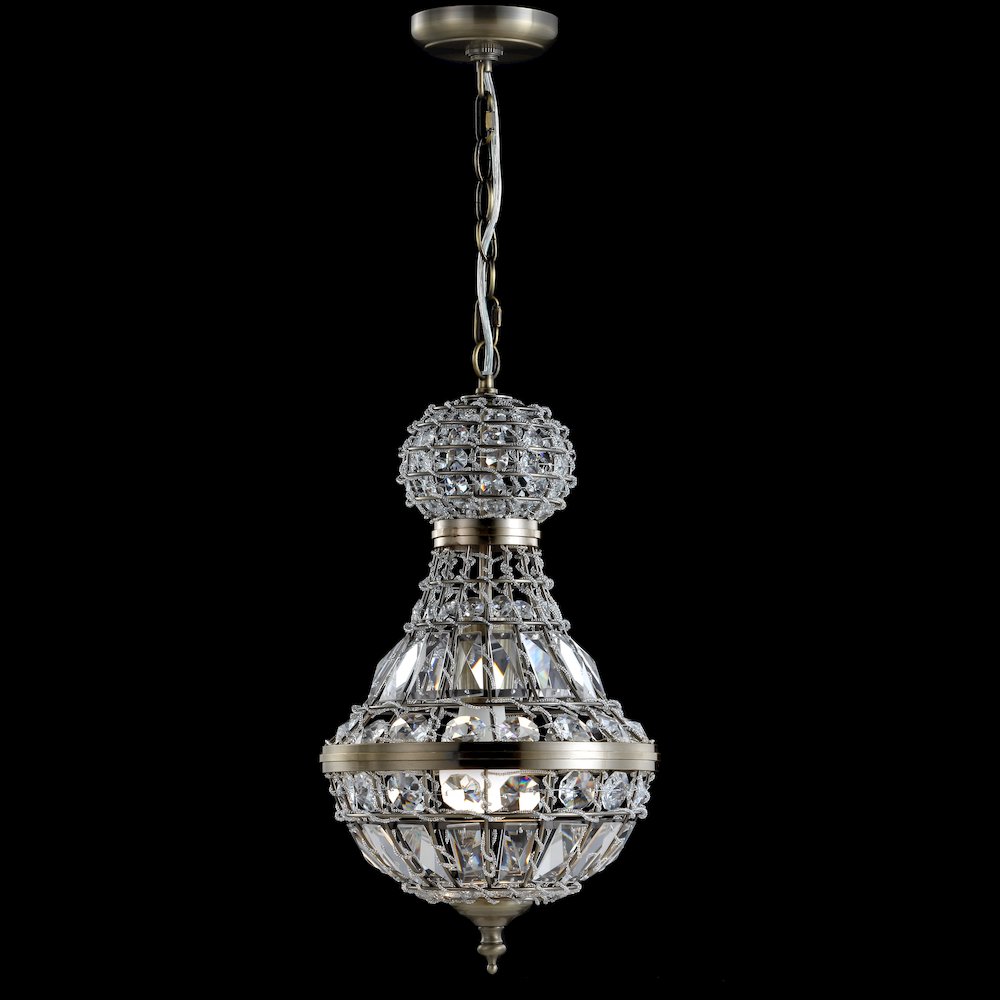 Regina Crystal/Metal Empire Led Pendant. Picture 3