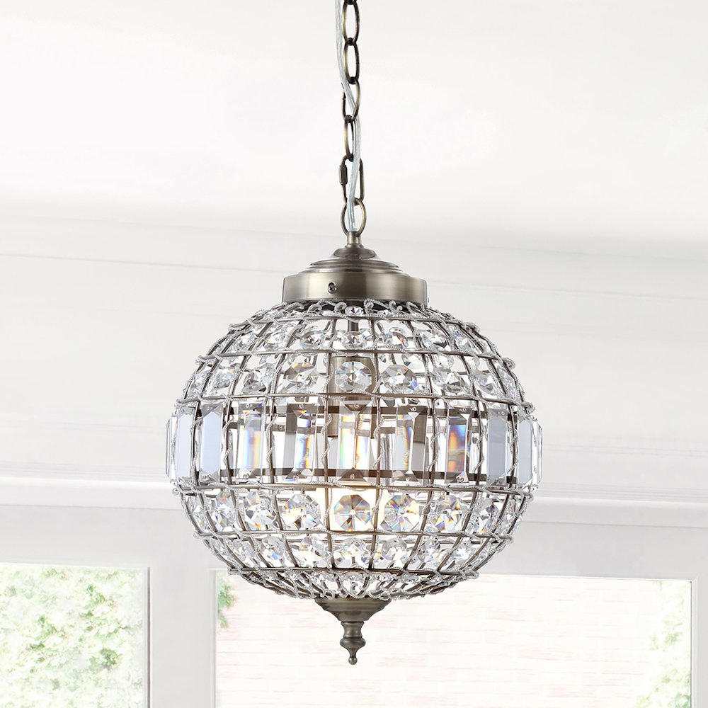Georgina Crystal/Metal Led Pendant Pendant. Picture 15