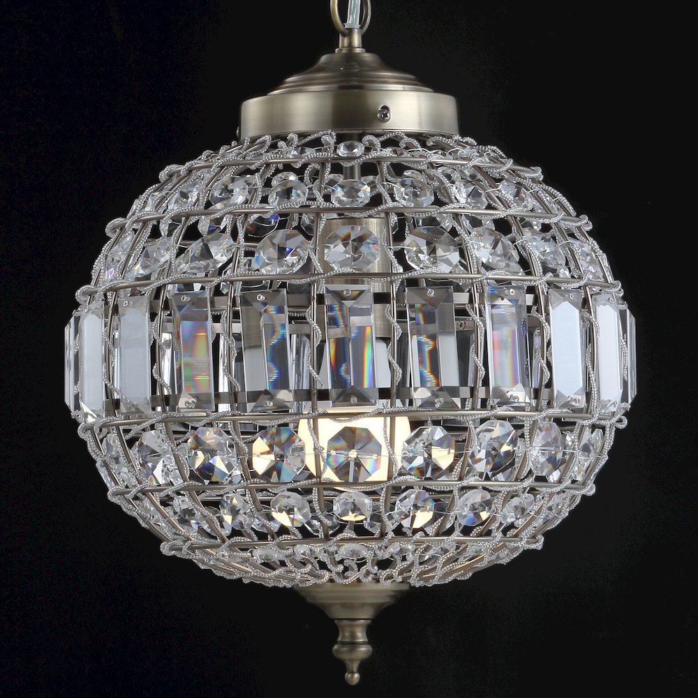 Georgina Crystal/Metal Led Pendant Pendant. Picture 7