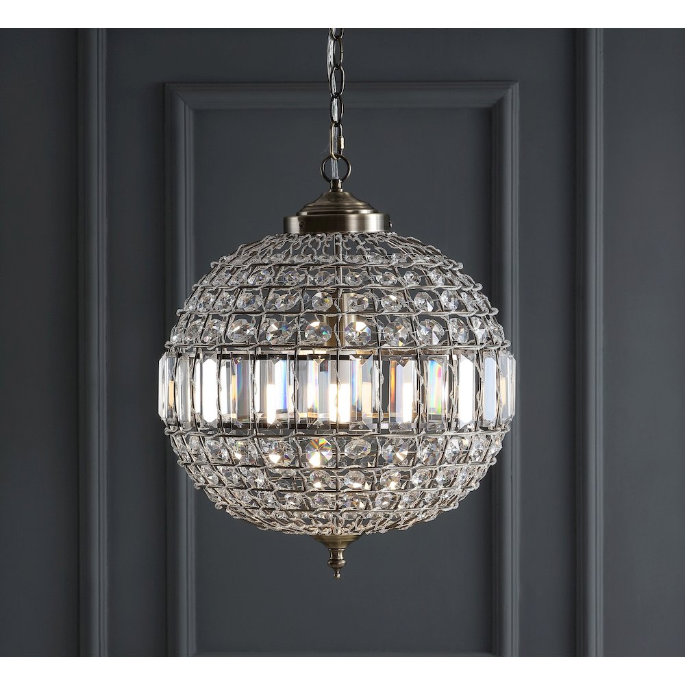 Georgina Crystal/Metal Led Pendant Pendant. Picture 14