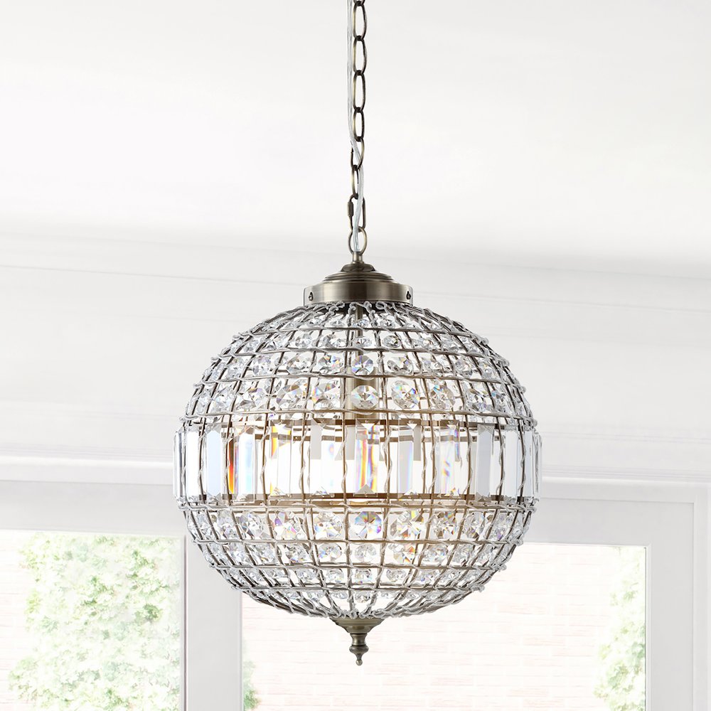 Georgina Crystal/Metal Led Pendant Pendant. Picture 15