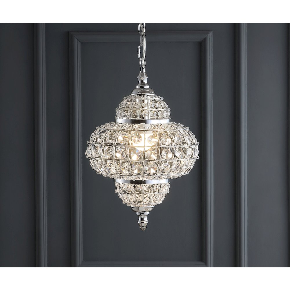 Juliette Crystal/Metal Led Pendant Pendant. Picture 15