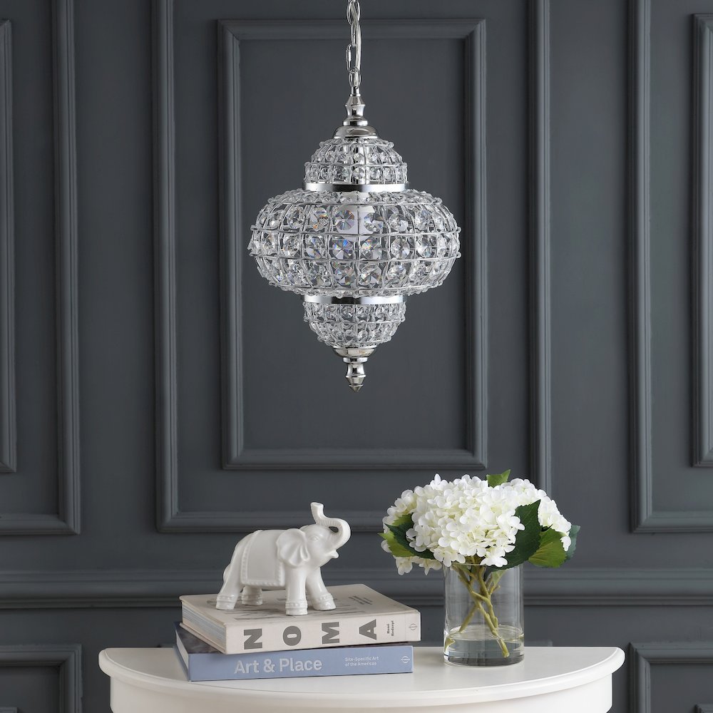 Juliette Crystal/Metal Led Pendant Pendant. Picture 10