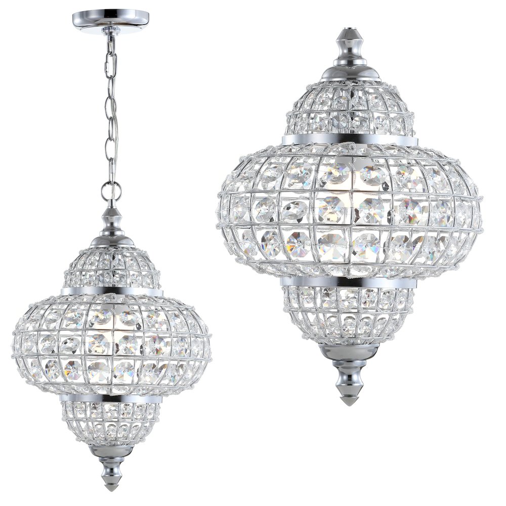 Juliette Crystal/Metal Led Pendant Pendant. Picture 13