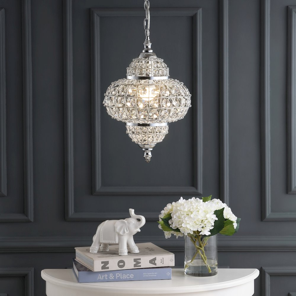 Juliette Crystal/Metal Led Pendant Pendant. Picture 9