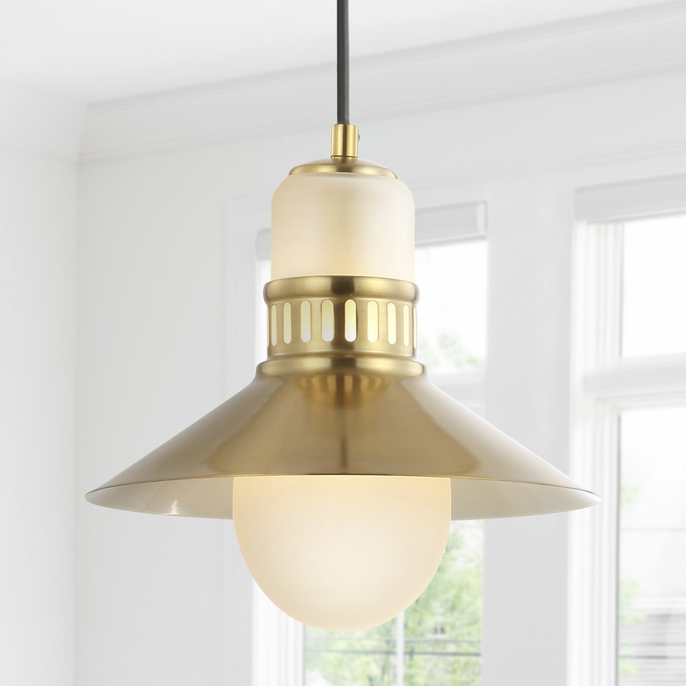 Colin Adjustable Iron/Glass Retro Hurricane Led Pendant. Picture 12