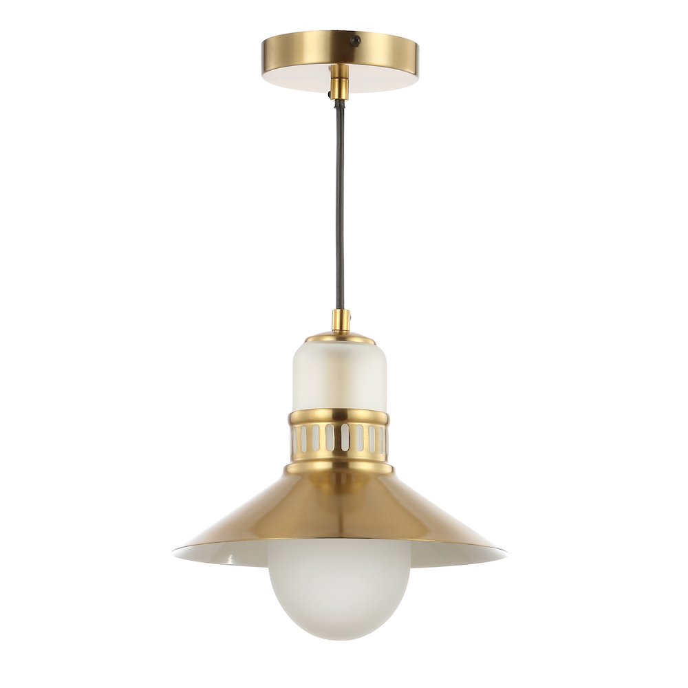 Colin Adjustable Iron/Glass Retro Hurricane Led Pendant. Picture 2