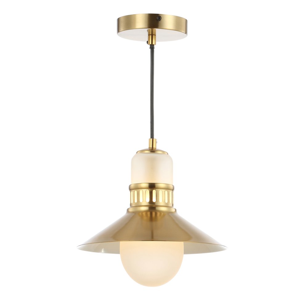 Colin Adjustable Iron/Glass Retro Hurricane Led Pendant. Picture 1
