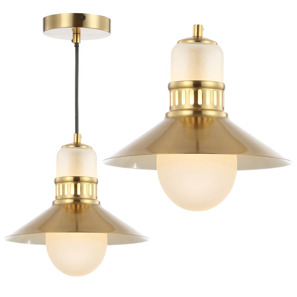 Colin Adjustable Iron/Glass Retro Hurricane Led Pendant. Picture 9