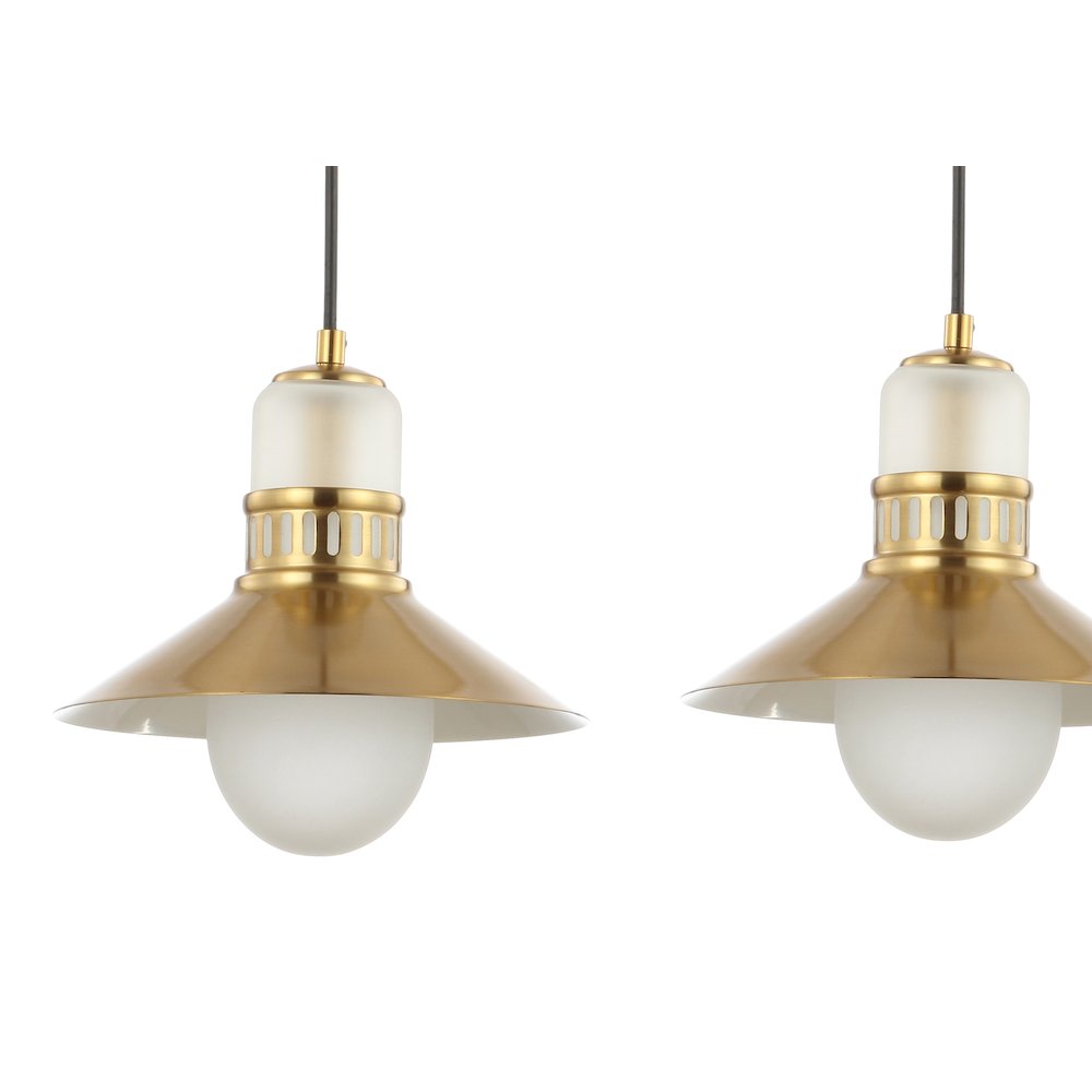 Colin Adjustable Iron/Glass Retro Hurricane Led Pendant. Picture 3
