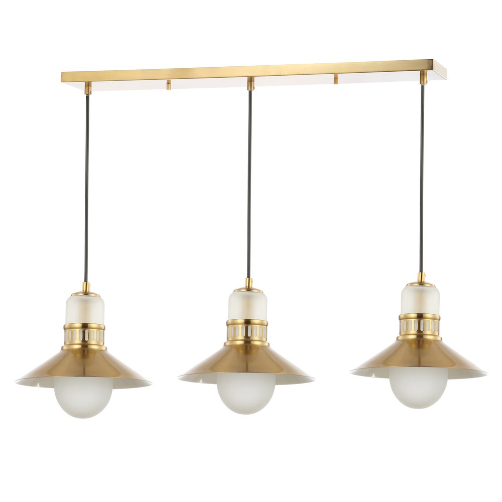 Colin Adjustable Iron/Glass Retro Hurricane Led Pendant. Picture 2