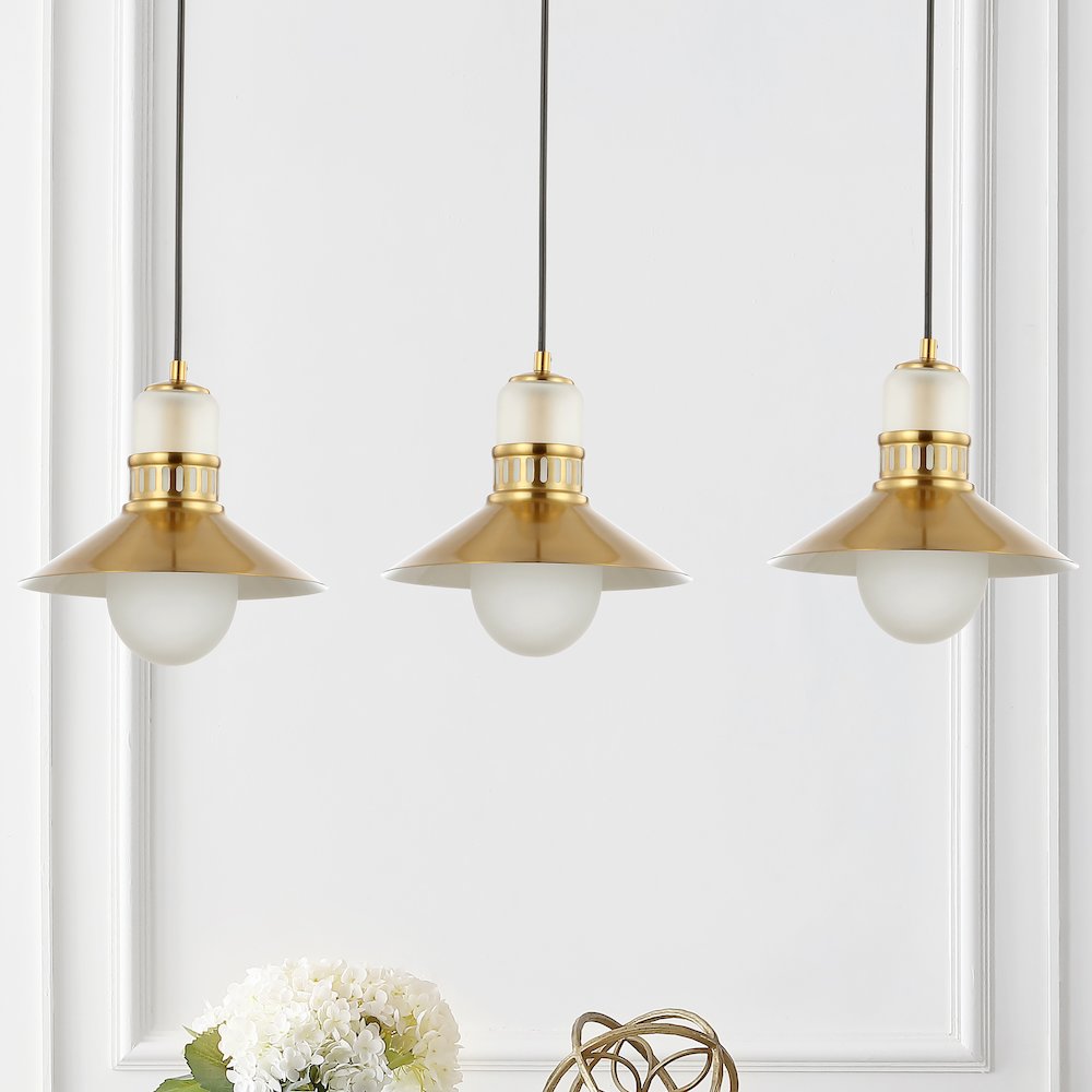 Colin Adjustable Iron/Glass Retro Hurricane Led Pendant. Picture 6