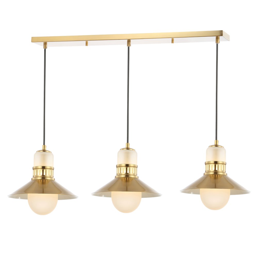 Colin Adjustable Iron/Glass Retro Hurricane Led Pendant. Picture 1