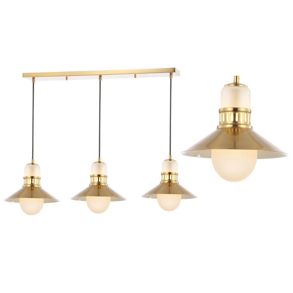 Colin Adjustable Iron/Glass Retro Hurricane Led Pendant. Picture 9
