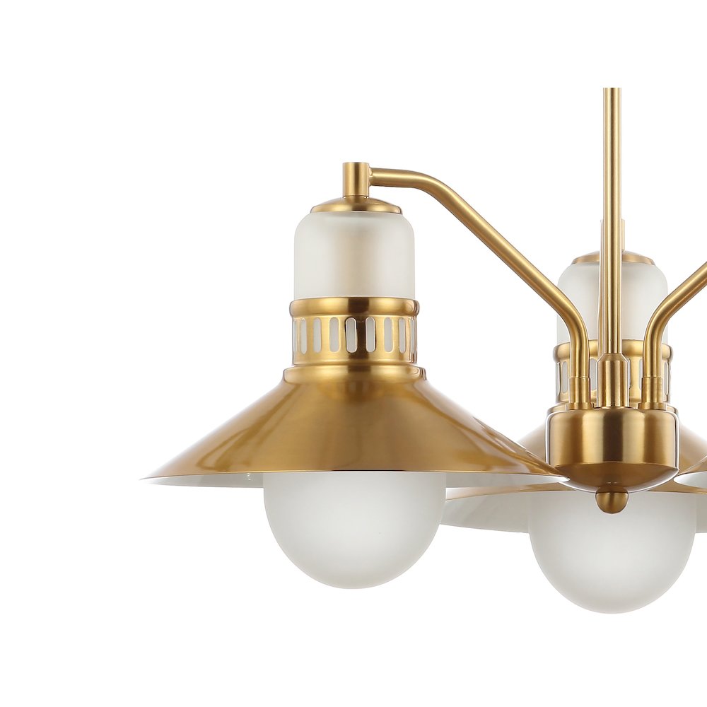 Colin Adjustable Iron/Glass Retro Hurricane Led Pendant. Picture 3