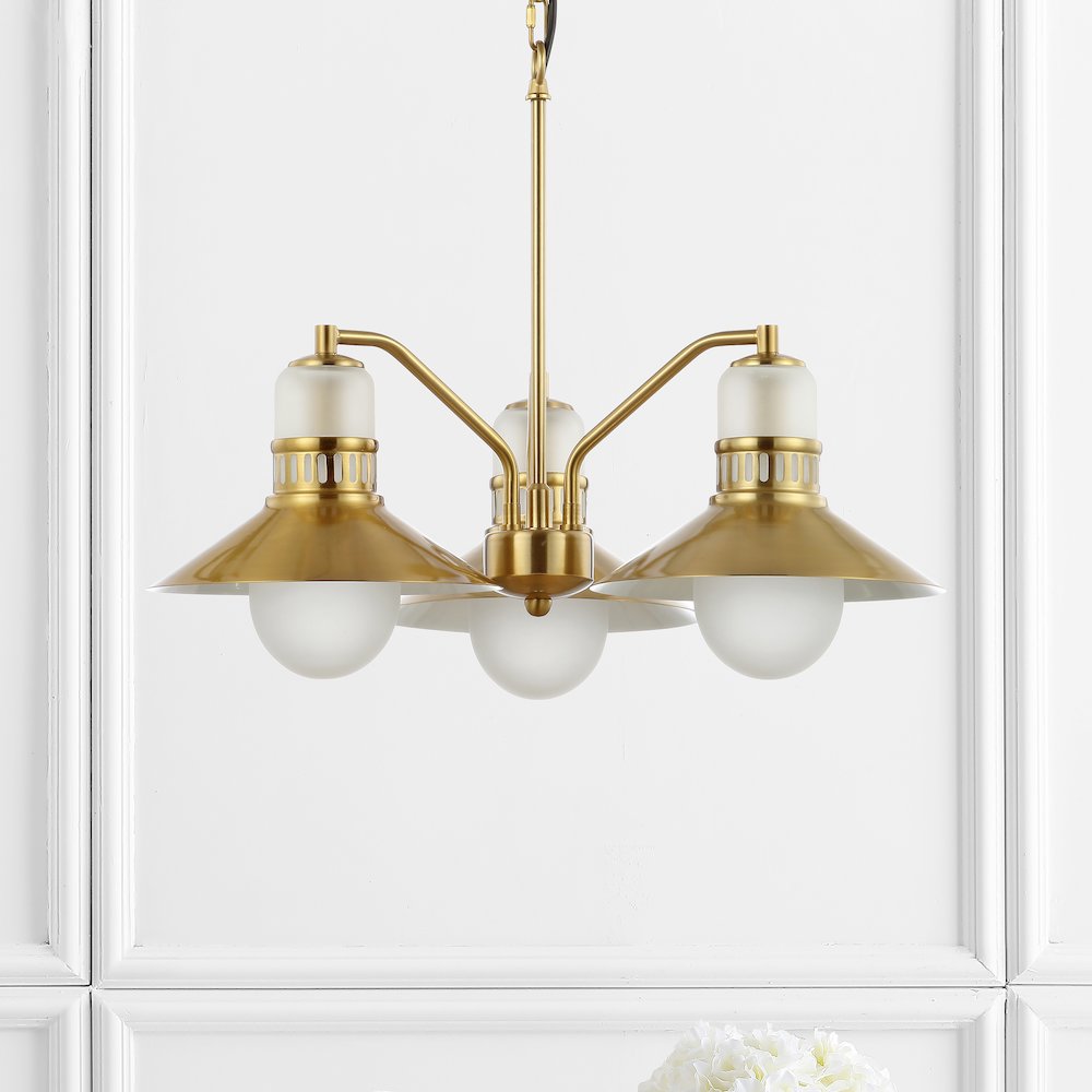 Colin Adjustable Iron/Glass Retro Hurricane Led Pendant. Picture 6