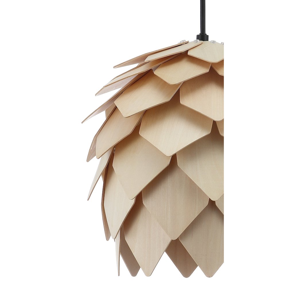 Simon Pinecone Wood Led Pendant. Picture 3