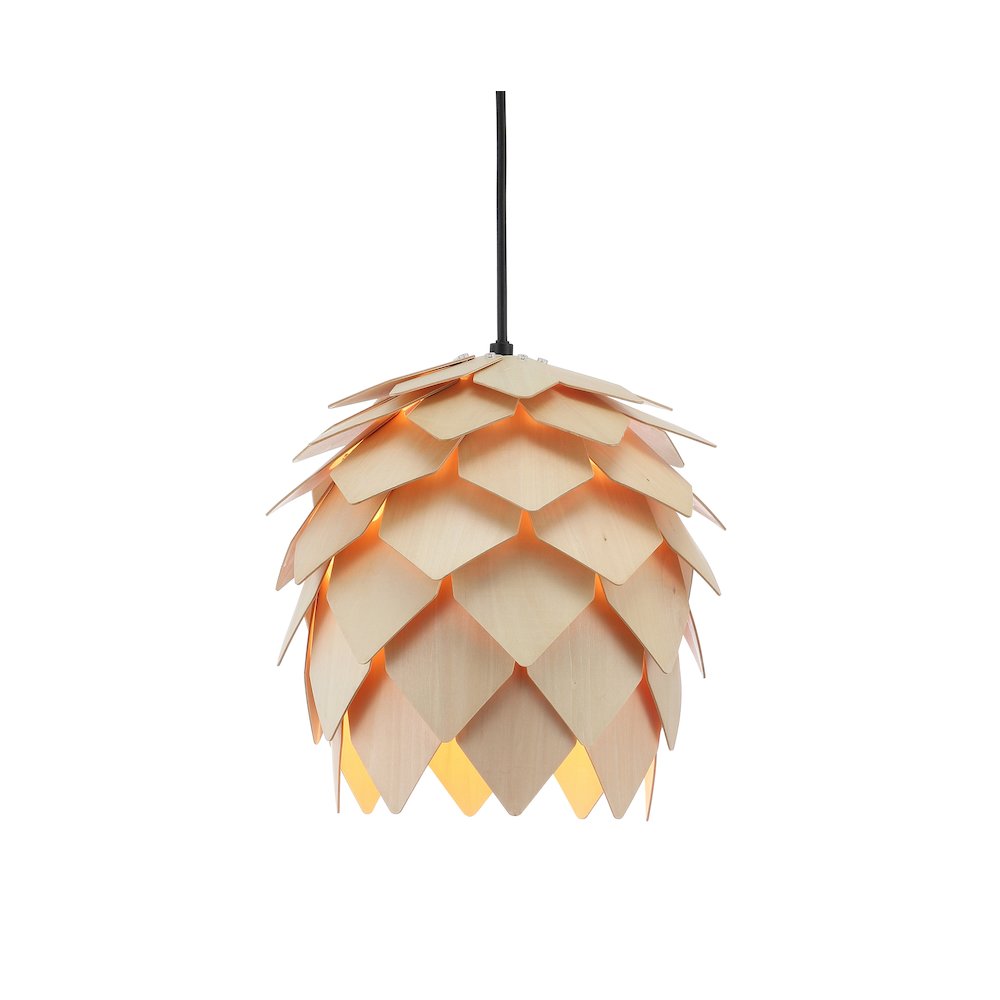 Simon Pinecone Wood Led Pendant. Picture 8