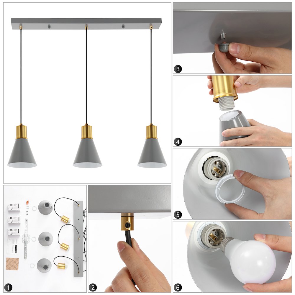 Apollo Metal Led Pendant. Picture 10