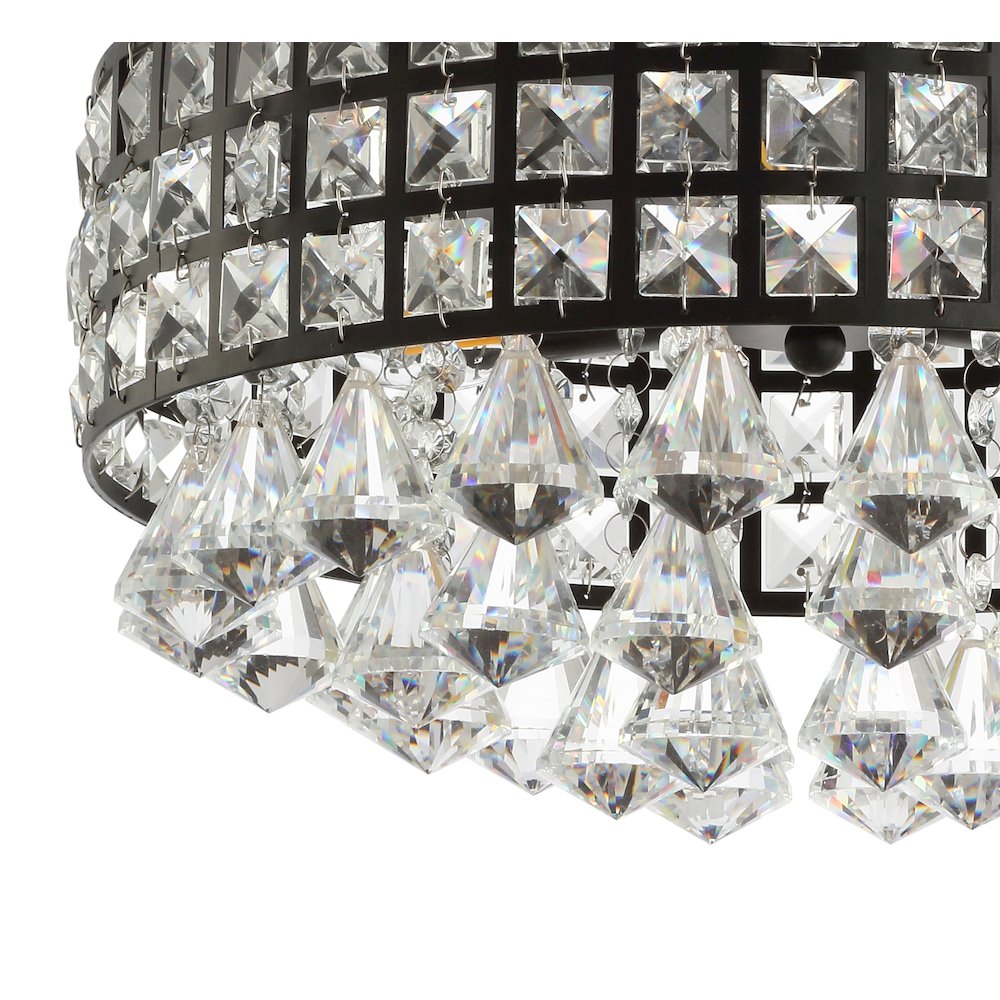 Meredith Crystal Dropsmetal Led Flush Mount. Picture 5