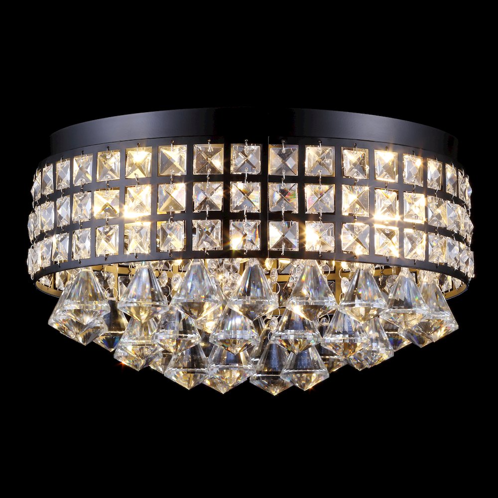 Meredith Crystal Dropsmetal Led Flush Mount. Picture 3