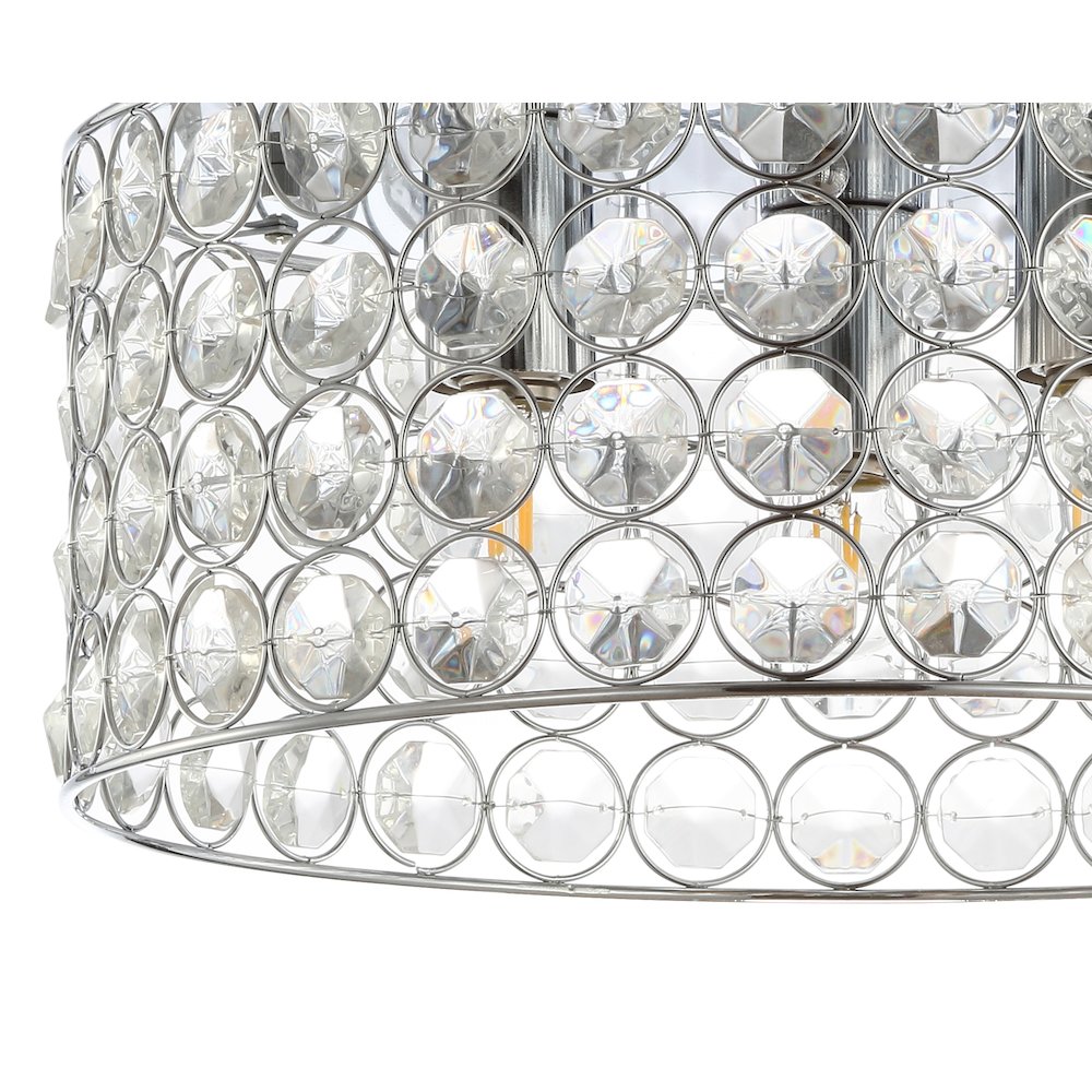 Ellen Crystal/Metal Led Flush Mount. Picture 5