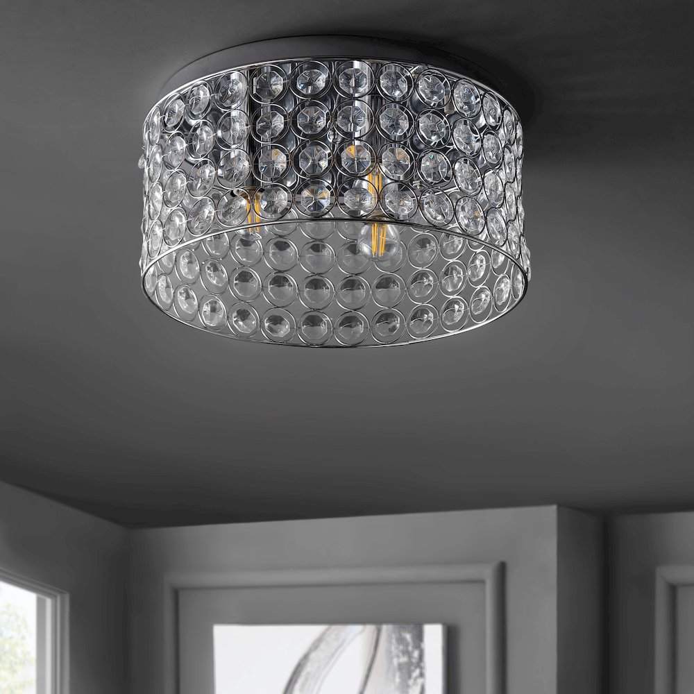 Ellen Crystal/Metal Led Flush Mount. Picture 10