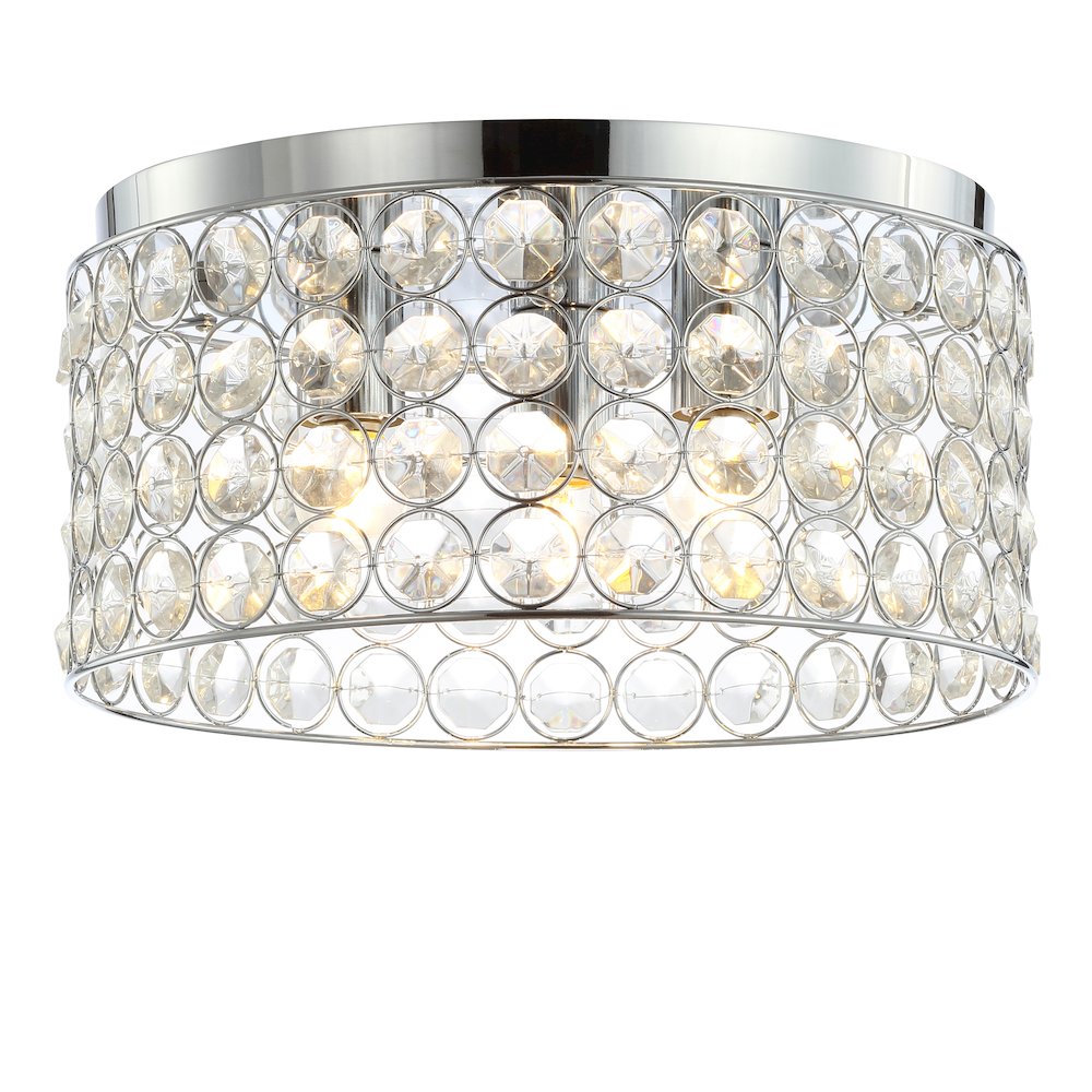Ellen Crystal/Metal Led Flush Mount. Picture 1