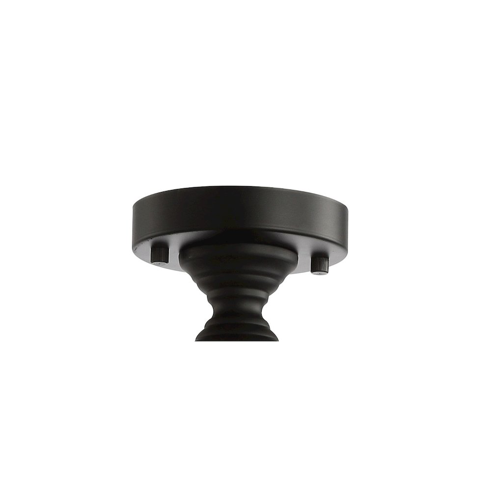Elise Crystal/Metal Drum Semi Flush Mount. Picture 6