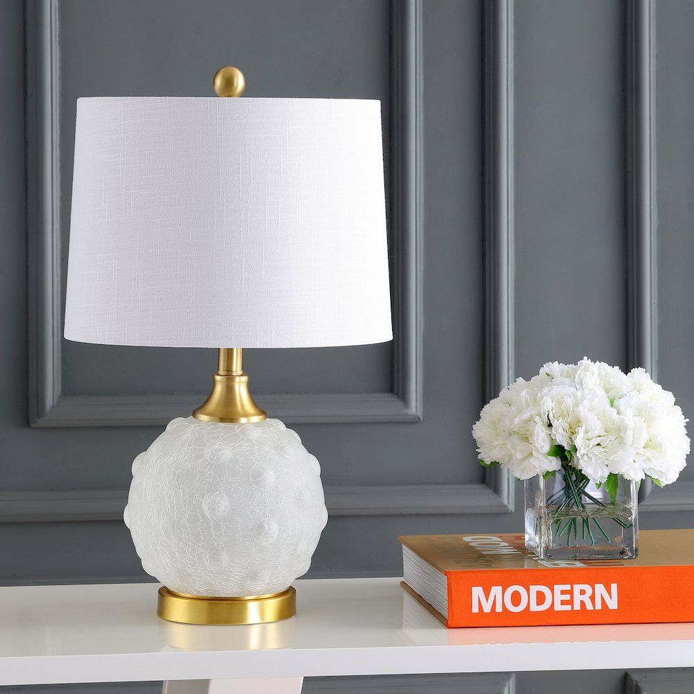 Ilsa Dotted Glassmetal Led Table Lamp. Picture 6