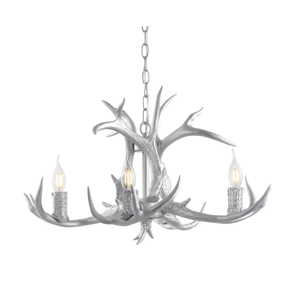 Eldora Adjustable Resin Antler Led Chandelier. Picture 13