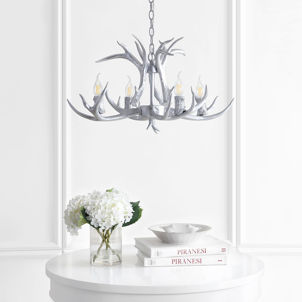 Eldora Adjustable Resin Antler Led Chandelier. Picture 10
