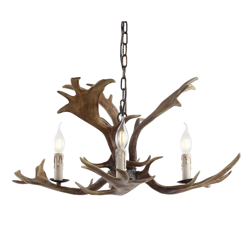 Eldora Adjustable Resin Antler Led Chandelier. Picture 13