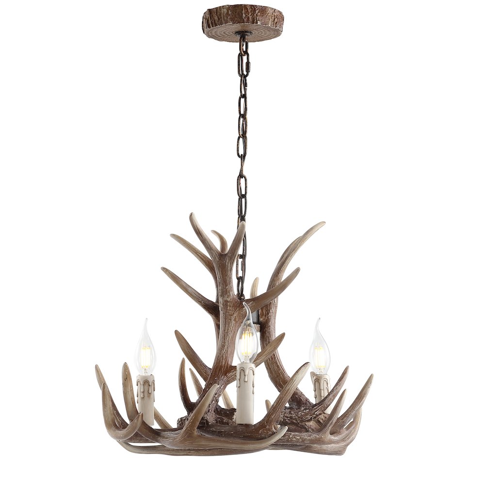 Eldora Adjustable Resin Antler Led Chandelier. Picture 2