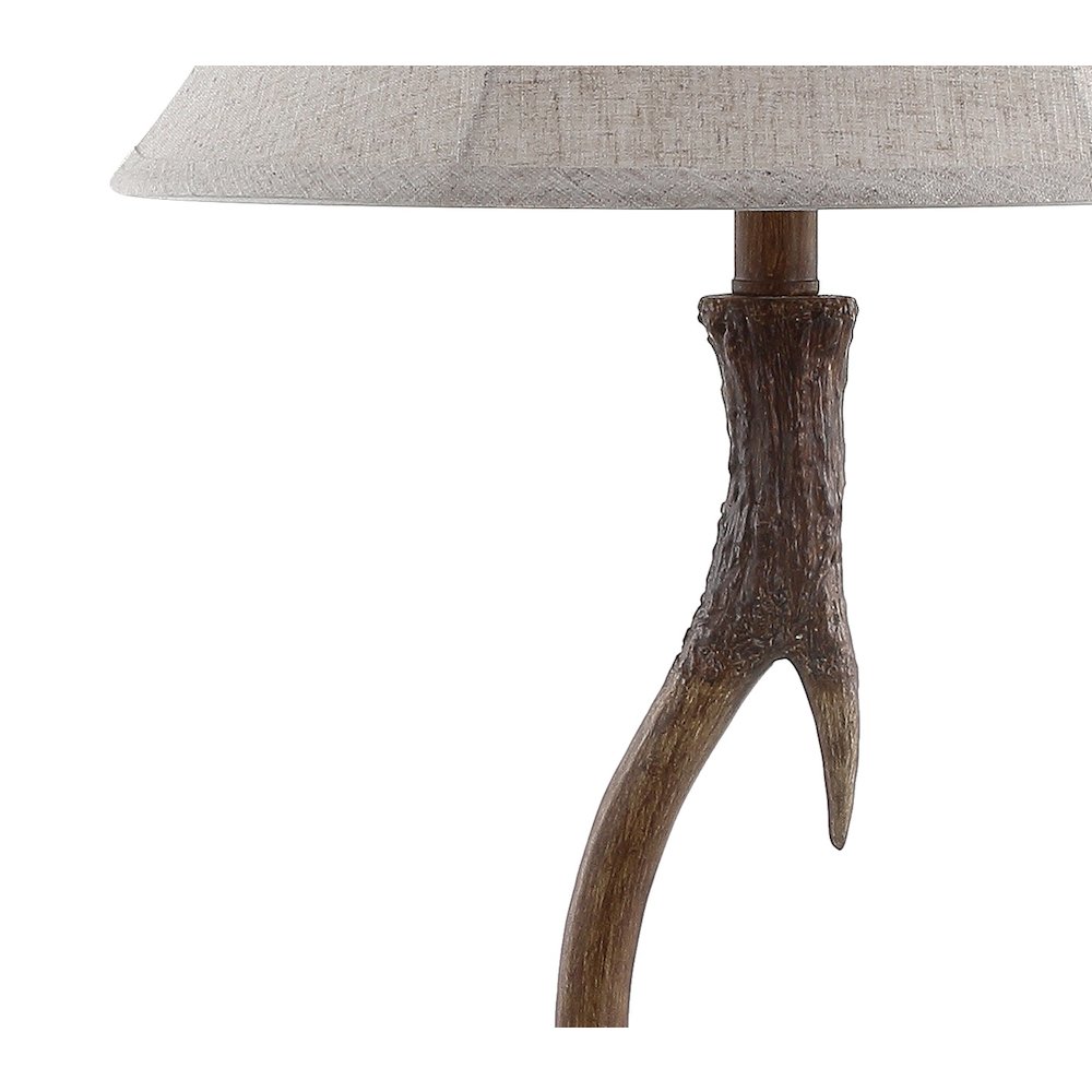 Antler Rustic Resin Led Table Lamp. Picture 3