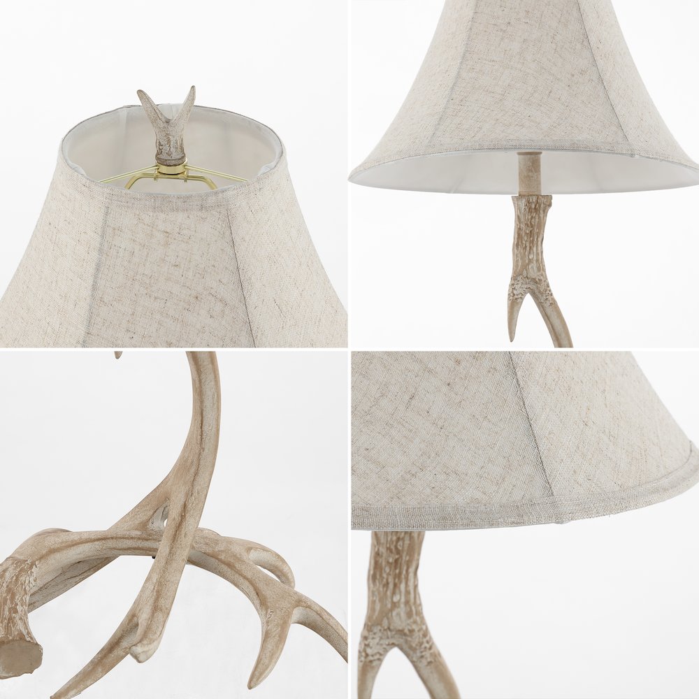 Antler Rustic Resin Led Table Lamp. Picture 4